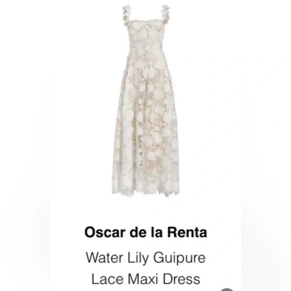 Oscar De La Renta Water Lily Guipure Lace Maxi Dress - threedaughtersproperties.com Oscar De La Renta Water Lily Guipure Lace Maxi Dress - threedaughtersproperties.com
